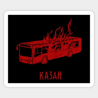 Flame Bus Magnet